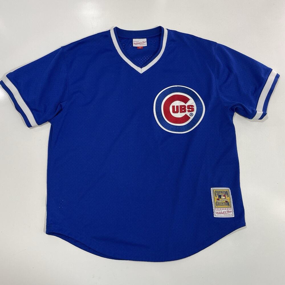 Ryne Sandberg Chicago Cubs Batting Practice Jersey Cooperstown Mitchell Ness XL